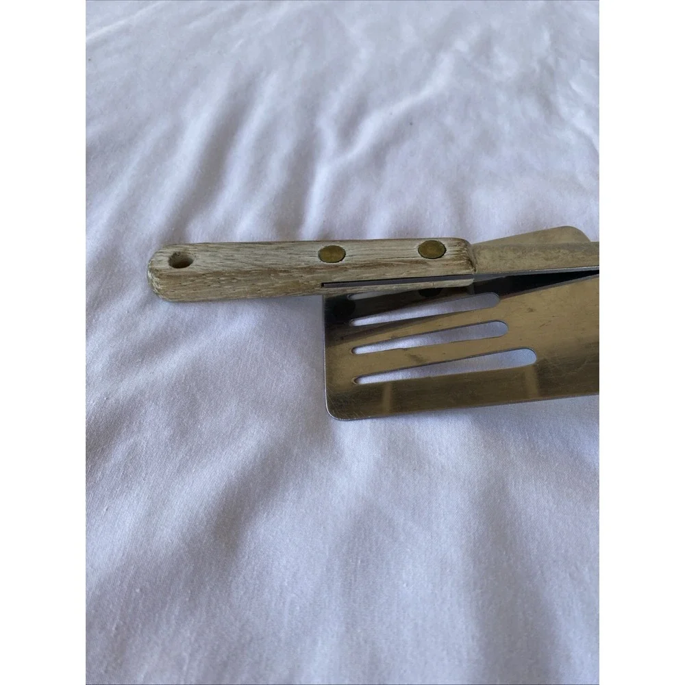 1970's Vintage Stanhome Stainless Steel Slotted Spoon & Vintage Flipper Lot of 2